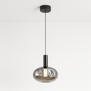 Luminária Pendente Moderna Minimalista LED Metal Vidro Ilá - Ø20x23 / Dimerizável (3000K-6000K) - ORNE™