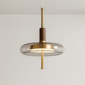Luminária Pendente Moderna Minimalista LED Vidro Finx - Ø22,1x33,7cm / Dimerizável (3000K-6000K) - ORNE™