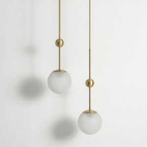 Luminária Pendente Moderno Vidro Metal Protea — ORNE