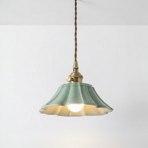 Luminária Pendente Retrô Vintage Cerâmica Metal Crooked — ORNE