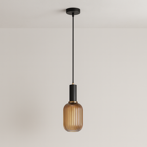 Luminária Pendente Retrô Vintage Vidro Metal Ixxy