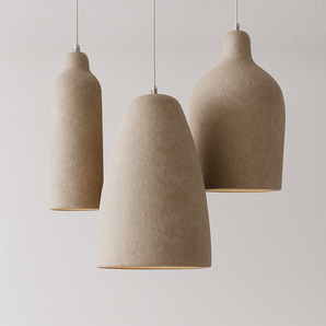 Luminária Pendente Moderno Minimalista Rústico Sertão - Ø26x46cm / Branco Quente (3000K) - ORNE™