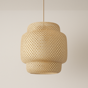 Luminária Pendente Moderno Minimalista Rústico Jatobá - Ø30cm - ORNE™