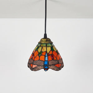 Luminária Pendente Tiffany Retrô Minimalista Vidro Metal Setapak — ORNE