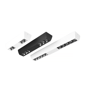 Luminária Spot Sobrepor Linear Mini Focos Antiofuscante LED Zest - Preto / 40W / Branco Quente (3000K) - ORNE™