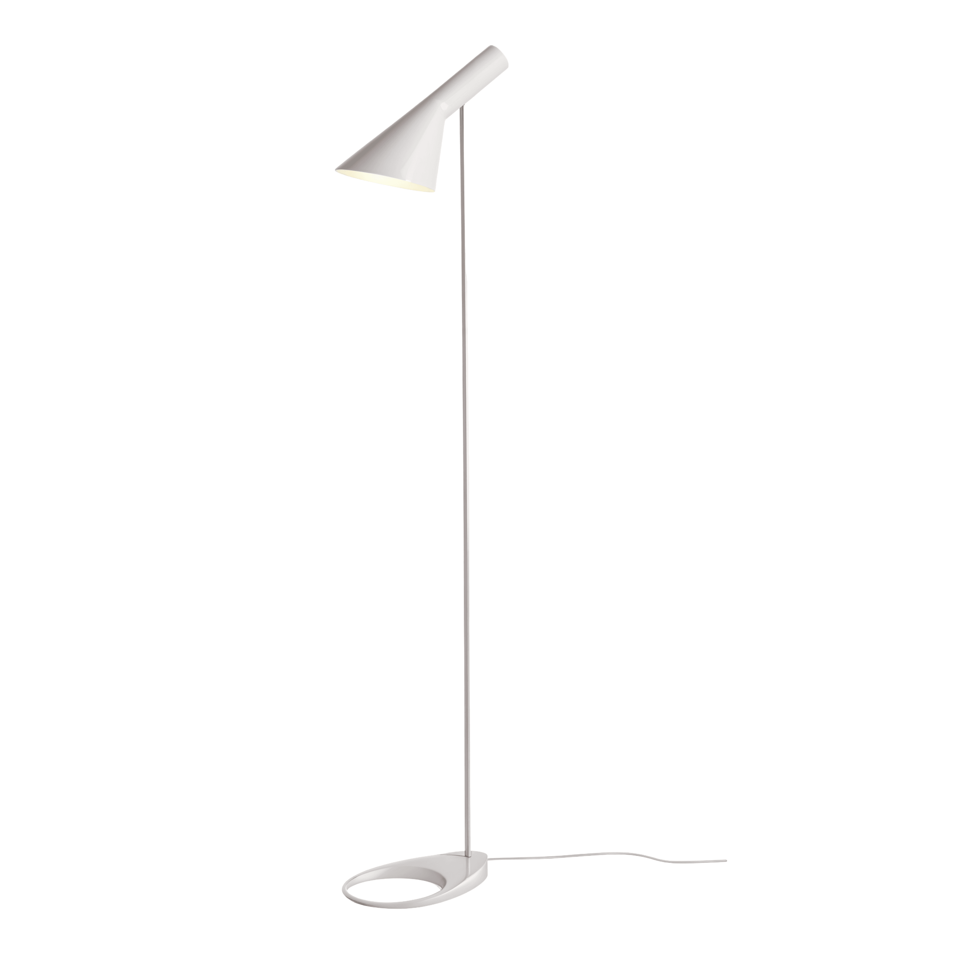 Luminária de Piso Coluna Moderna Minimalista Articulável Fang - Branco / 130cm