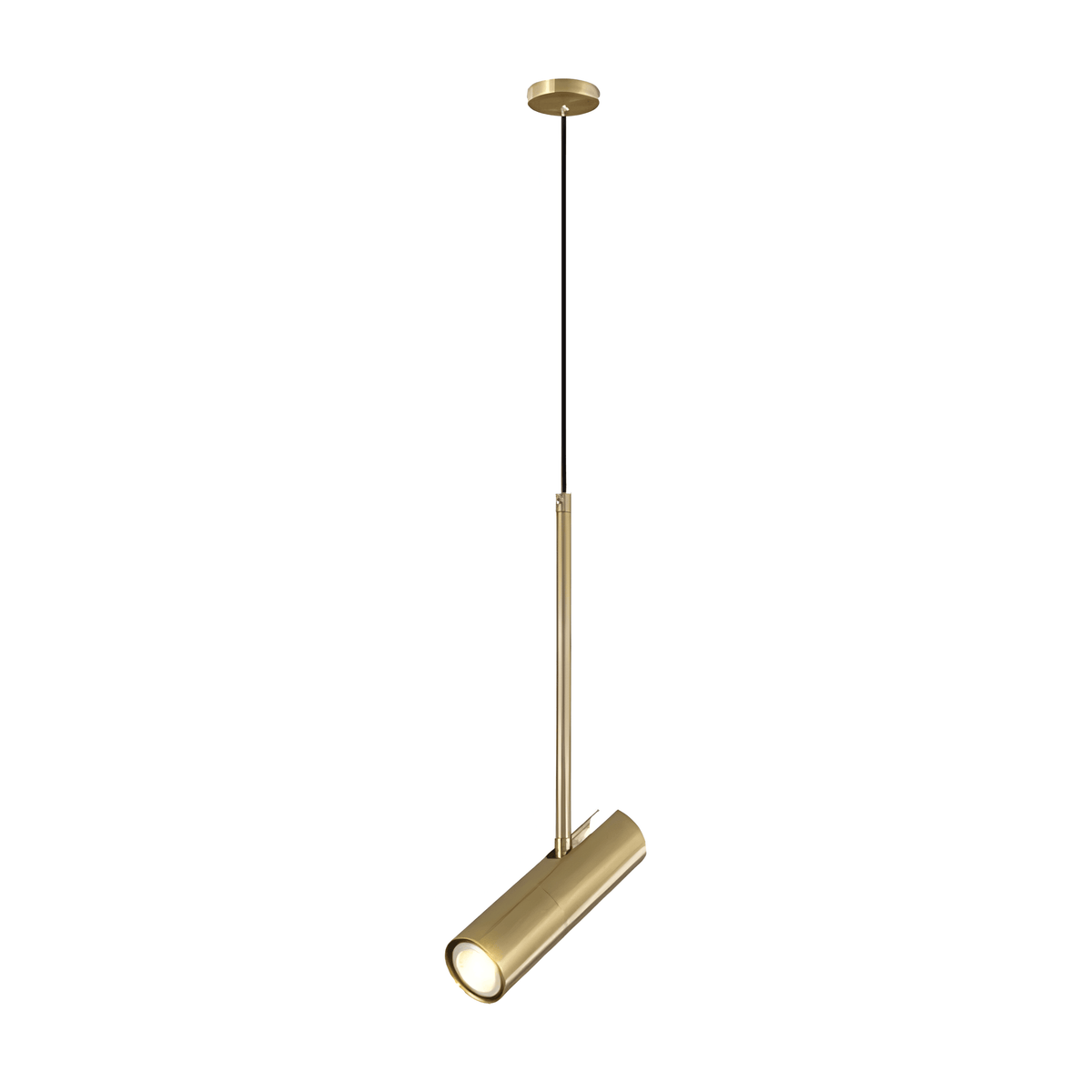 Luminária Pendente Moderna Minimalista Metal Dole - Dourado / 1 lâmpada / Branco Quente (3000K)