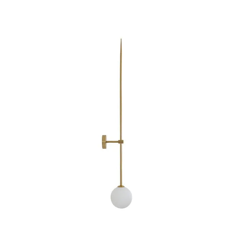 Luminária Arandela Moderna Minimalista Globo de Vidro Thin - Dourado