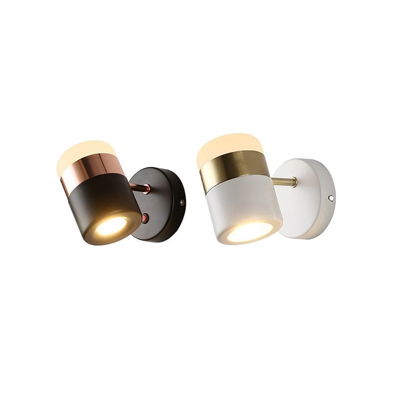 Luminária Arandela Moderna Minimalista Metal Articulada LED Mach - Branco / Branco Quente (3000K)