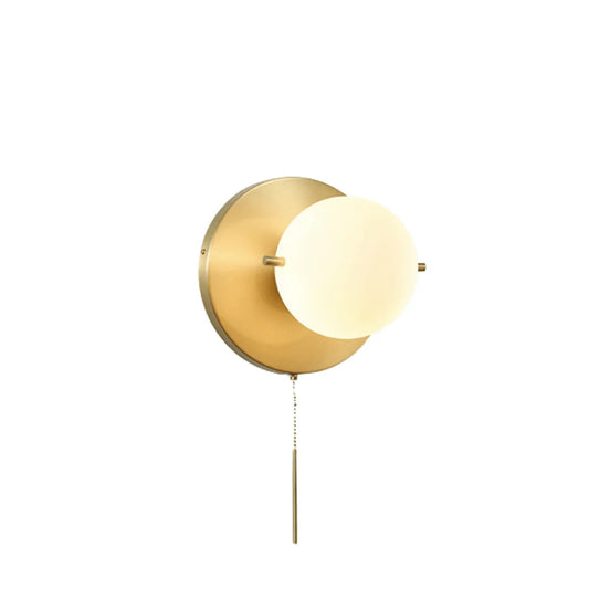 Luminária Arandela Moderna Minimalista Mine - Dourado / Branco Quente (2700-3500K)