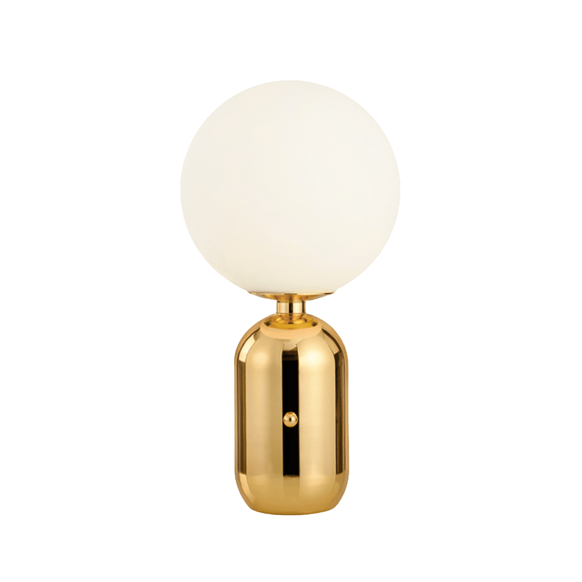 Luminária de Mesa Moderna Minimalista Metal Meggi Fate - Ø20x40cm / Dourado / Branco Quente (3000K)