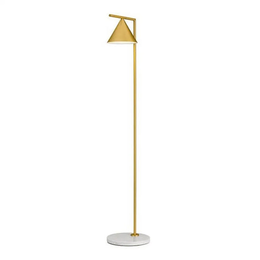 Luminária de Piso Moderna Minimalista Cone - Dourado