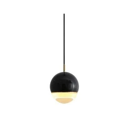 Luminária Pendente Minimalista Moderna Mármore Adros - Preto