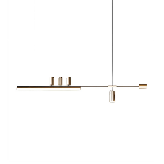 Luminária Pendente Moderna Minimalista Linear Sail - 120cm