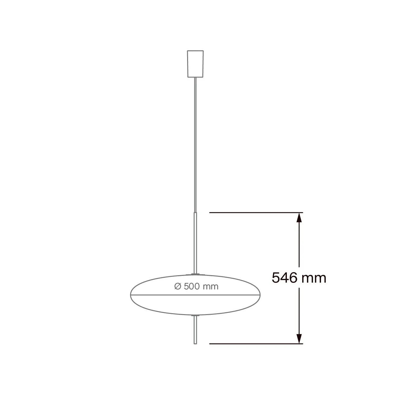 Luminária Pendente Moderna Minimalista Ufo - Preto