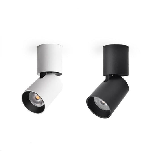 Luminária Spot Sobrepor Moderna Minimalista LED Downlight - Preto